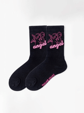 Socken mit Vintage-Engel-Print